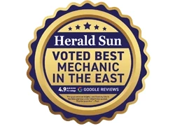Herald Sun voted best mechanic in East Melbourne award badge
